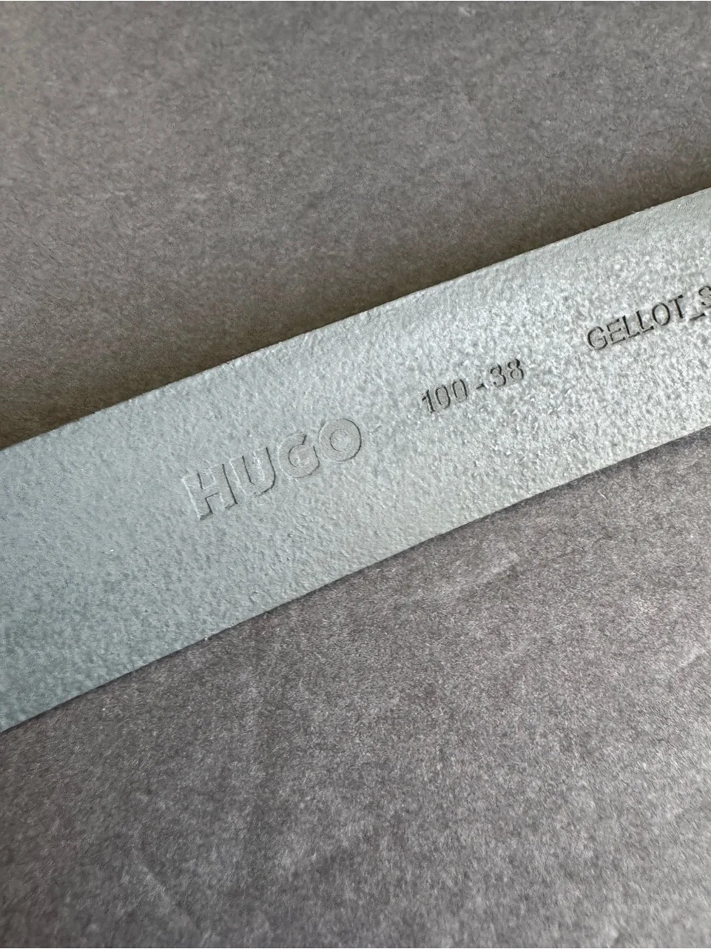 Hugo Boss Black Leather Belt‎ Handmade Unisex Mens 38